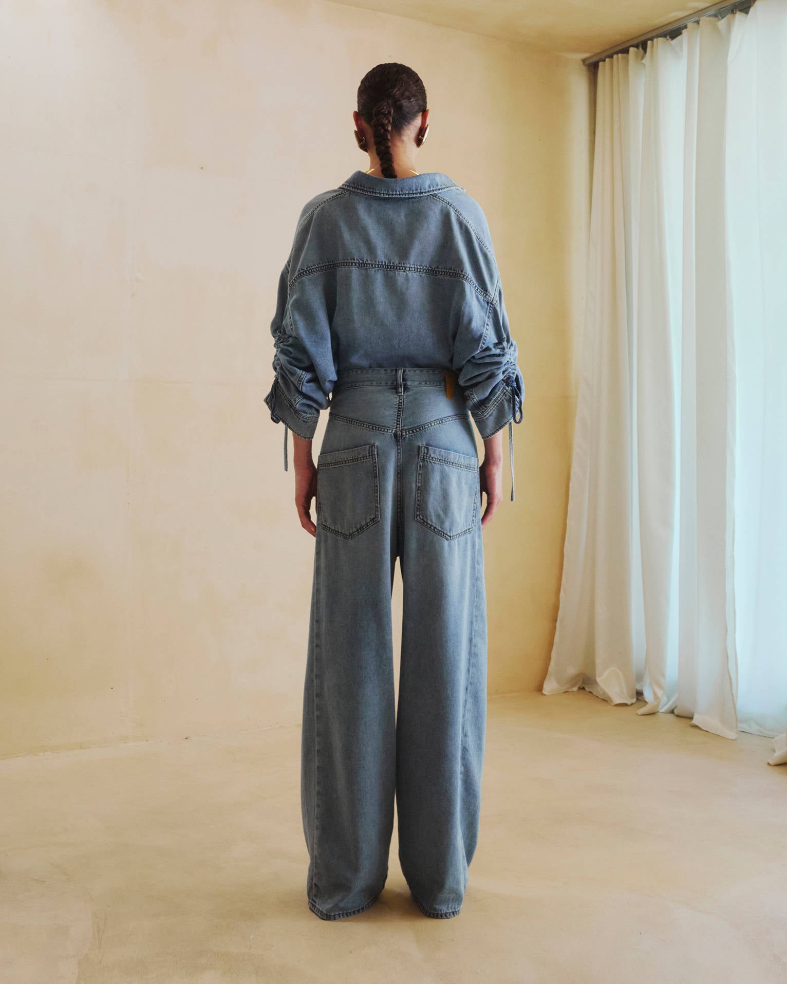 DARKPARK | DENIM | INES - FOLD OVER TENCEL DENIM