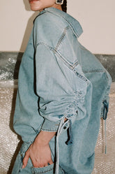 KEANU - TENCEL DENIM ROUCHE SHIRT