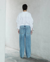 JANE - ELASTIC WAIST TENCEL DENIM