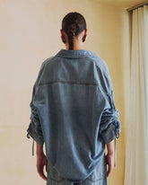 KEANU - TENCEL DENIM ROUCHE SHIRT