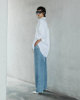 JANE - ELASTIC WAIST TENCEL DENIM