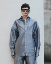 CARLA - LUREX DENIM OVERSIZE SHIRT