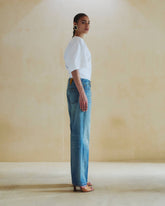 NAOMI - NYLON INFUSED BOYFRIEND STRAIGHT LEG DENIM