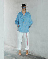 JODIE - TUNIC STYLE TENCEL SHIRT