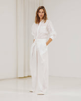 STELLA - WITH CULOTTE GAUZE TIE-FRONT PANTS