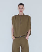 TRACY - LIGHT MODAL SLEEVELESS BLOUSE
