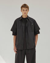 KARL - LIGHT WEIGHT POPELINE  SHORT SLEEVED SHIRT