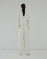 PHEBE - TWILL WIDE-LEG PANTS