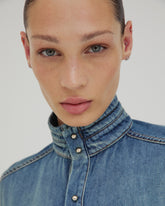 ROBERTA - TENCEL DENIM COLLAR SHIRT