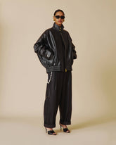 LEE - PLONGE NAPPA LEATHER BOMBER JACKET