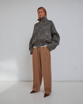 LEE - HERRINGBONE WOOL BOMBER JACKET