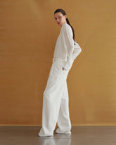 FRANCE - PLEAT WIDE-LEG TENCEL DENIM