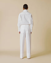 DIANA - TAILORED CUFF POPELINE PANTS