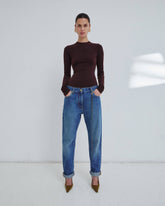 NAOMI - CHAIN ADORNED BOYFRIEND STRAIGHT LEG DENIM