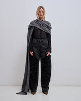 LONG KNIT HOLE SCARF