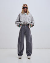 AUDREY - PIGMENT PLATED BARREL LEG CARPENTER DENIM