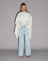 LONG KNIT HOLE SCARF