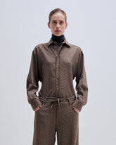 ANNE -  PIED DE POULE TAILORED SHIRT