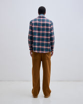 ETHAN PATCH POCKET - JAPANESE CHECK LONG SLEEVED SHIRT