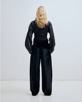 DANIELLE - VELVET WIDE-LEG TROUSERS