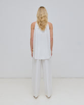 DANIELLE - CHAIN ADORNED WIDE-LEG TROUSERS