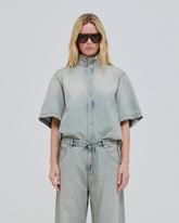ROBERTA - TENCEL DENIM COLLAR SHIRT