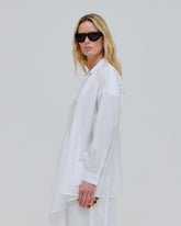 ROMY - LIGHT COTTON POPELINE DRAPE SHIRT
