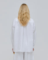 ROMY - LIGHT COTTON POPELINE DRAPE SHIRT