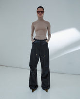 DAISY - PLONGE NAPPA LEATHER PANTS