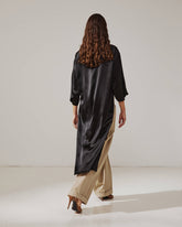 TARA - SATIN ASYMMETRIC SHIRT