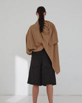 GEORGIA - DETACHABLE SCARF SILK SHIRT