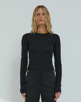 CAMREN - SLIM-FIT LONG SLEEVE CREWNECK TOP