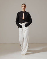 INES - FOLD OVER TENCEL DENIM