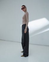 DAISY - PLONGE NAPPA LEATHER PANTS