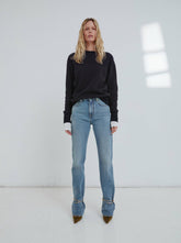 MARION - STRAIGHT LEG FITTED DENIM WITH REMOVABLE CUFFS