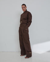 DIANA - TAILORED CUFF POPELINE PANTS