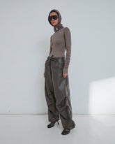 DAISY - FAUX LEATHER PANTS