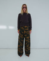 DANIELLE - CHAIN ADORNED CAMOUFLAGE TROUSERS