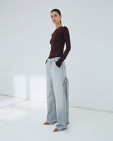 LISA - BELT ADORNED LOOSE FIT DENIM