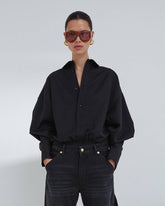 BARBARA - WOOL ELASTIC WAIST SHIRT