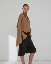 GEORGIA - DETACHABLE SCARF SILK SHIRT