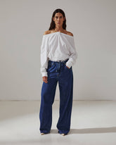 IRIS - PAPER BAG TENCEL DENIM
