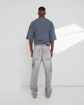 JOHN - CHAIN ADORNED RELAX FIT WORKER DENIM
