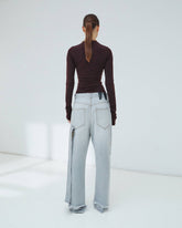 LISA - BELT ADORNED LOOSE FIT DENIM
