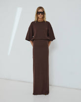 MARLIN - OPEN BACK WOOL DRESS