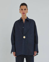 NOEL - POLO TAILORED SHIRT WITH DETACHABLE PIN