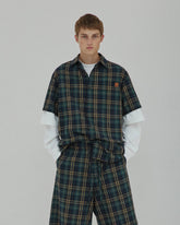 KARL - JAPANESE CHECK SHORT SLEEVED SHIRT