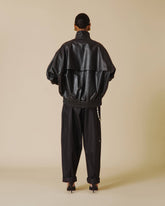 LEE - PLONGE NAPPA LEATHER BOMBER JACKET