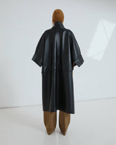 NAT LONG - PLONGE NAPPA LEATHER OVERSIZE CAPE
