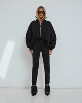 MARION - CUFF ADORNED STRAIGHT LEG FITTED DENIM
